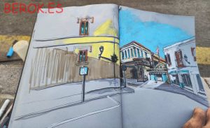Urban Sketch Sitges 300x100000